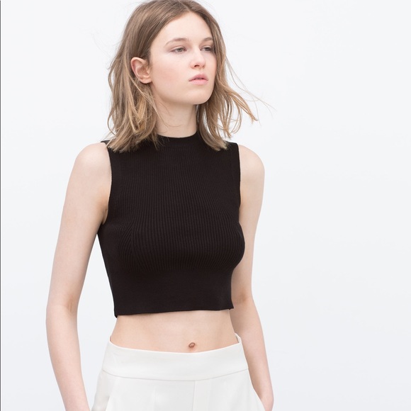 Zara Tops - Zara Knit Crop Top